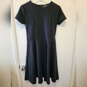 Plain Black Midi Dress (Overseas Brand, Small)